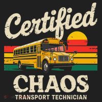 Certified Chaos Transport Technician Funny Driver School Hat thumb 2