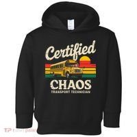 Certified Chaos Transport Technician Funny Driver School Toddler Hoodie thumb 0