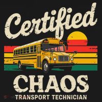 Certified Chaos Transport Technician Funny Driver School Tank Top thumb 6