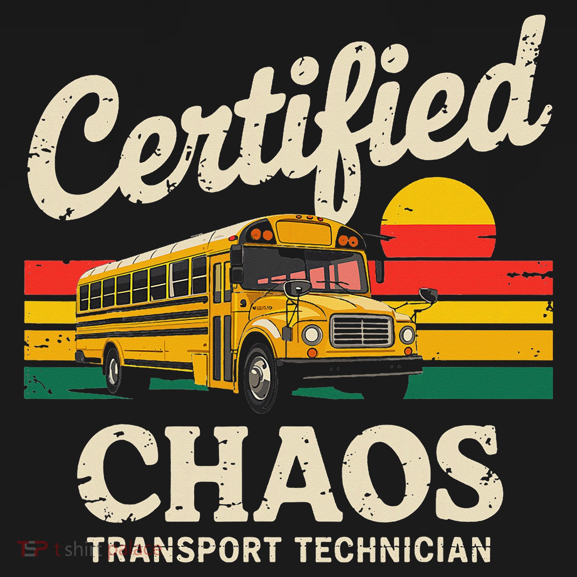 Certified Chaos Transport Technician Funny Driver School Women's Long Sleeve Shirt