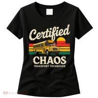 Certified Chaos Transport Technician Funny Driver School Women's T-Shirt thumb 0