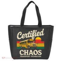Certified Chaos Transport Technician Funny Driver School Tote Bag thumb 0