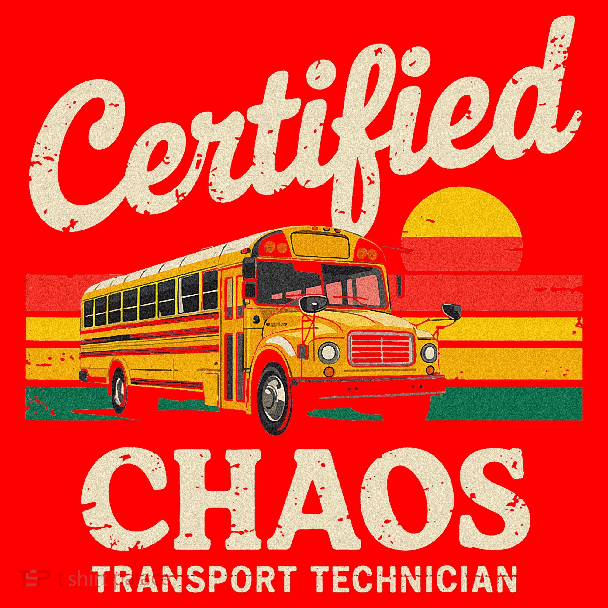Certified Chaos Transport Technician Funny Driver School Santa Hat