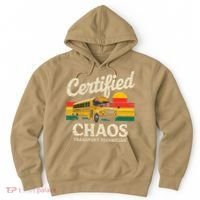 Certified Chaos Transport Technician Funny Driver School Hoodie thumb 0