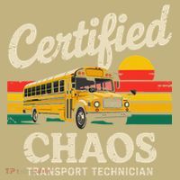 Certified Chaos Transport Technician Funny Driver School Long Sleeve Shirt thumb 2
