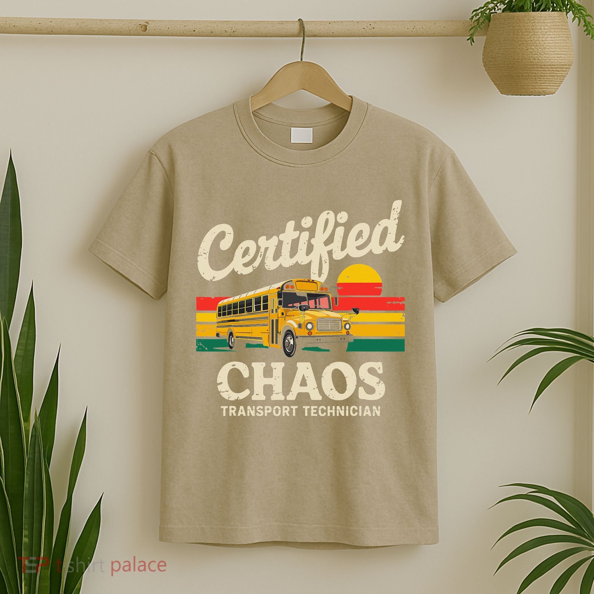 Certified Chaos Transport Technician Funny Driver School T-Shirt