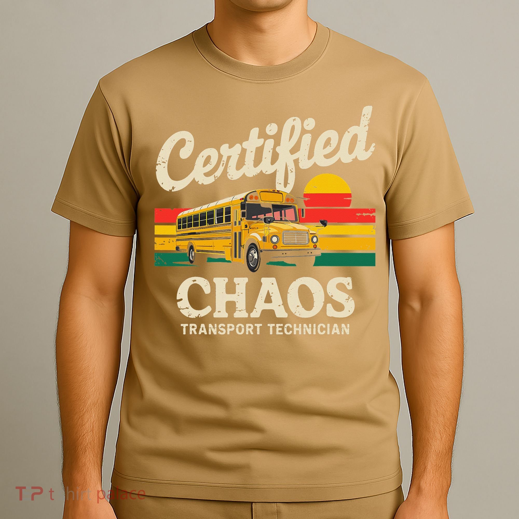 Certified Chaos Transport Technician Funny Driver School T-Shirt