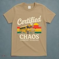 Certified Chaos Transport Technician Funny Driver School T-Shirt thumb 5