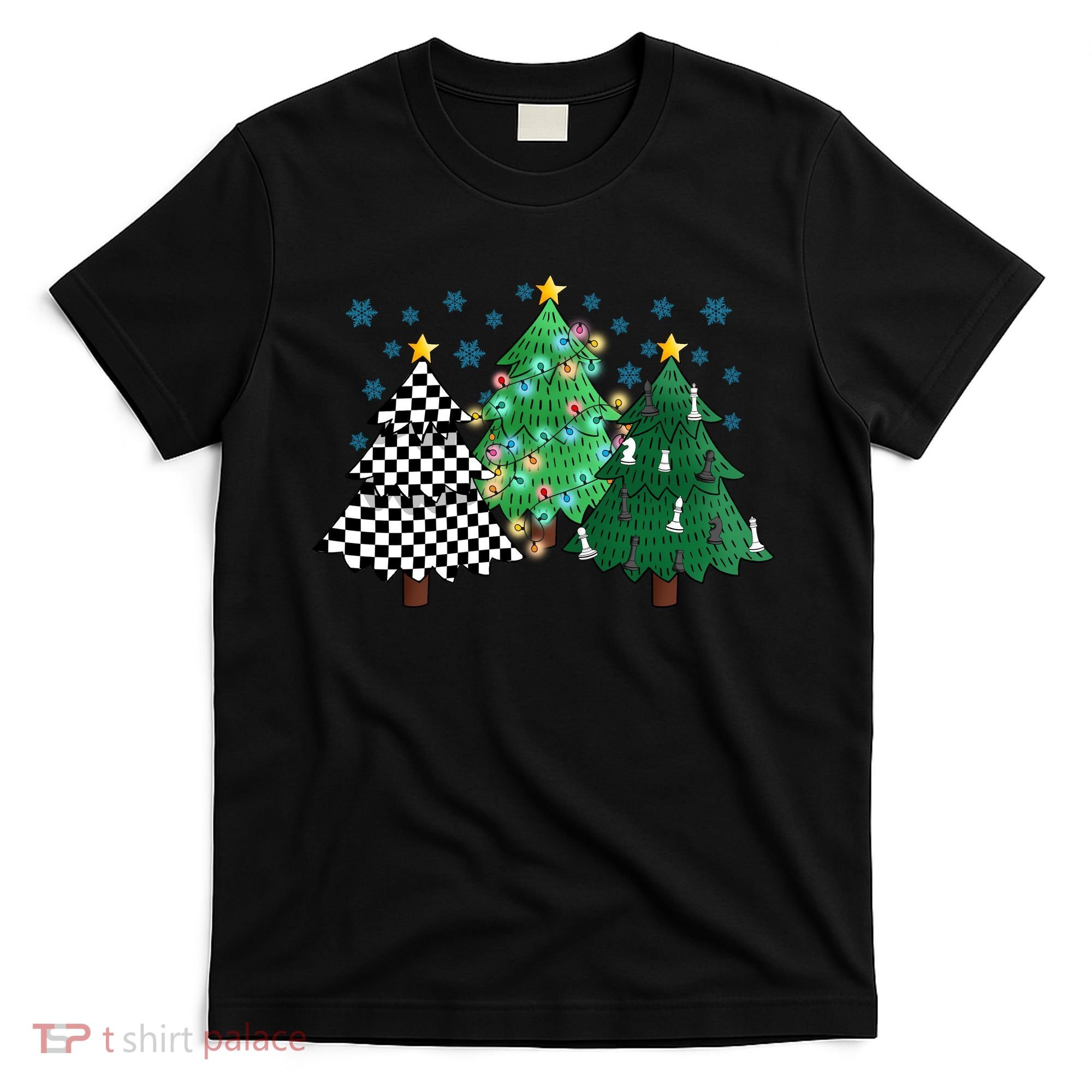 Chess Christmas Tree Funny Xmas Team Sport Gift T-Shirt
