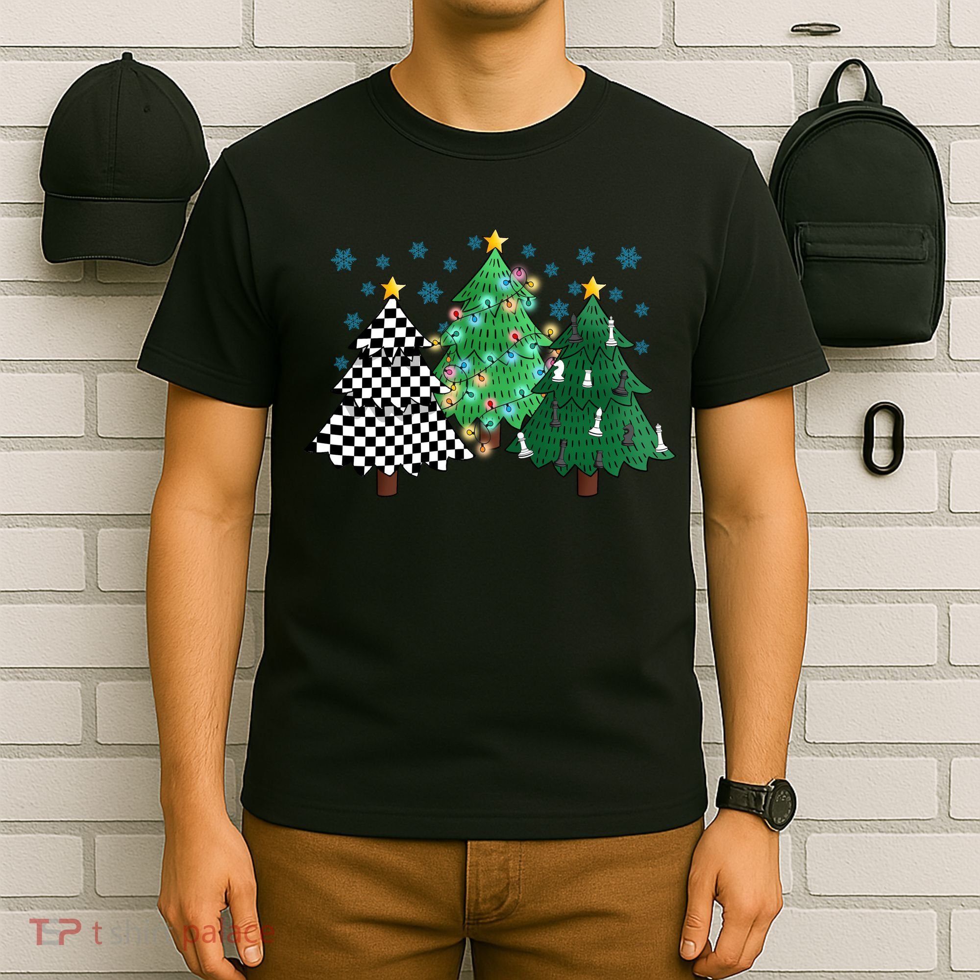 Chess Christmas Tree Funny Xmas Team Sport Gift T-Shirt