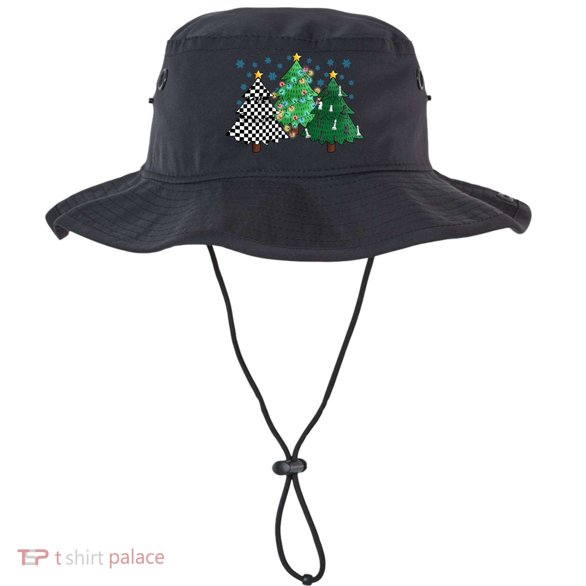 Chess Christmas Tree Funny Xmas Team Sport Gift Bucket Hat