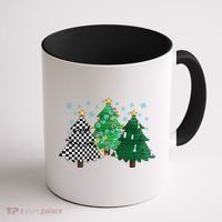 Chess Christmas Tree Funny Xmas Team Sport Gift Coffee Mug thumb 1