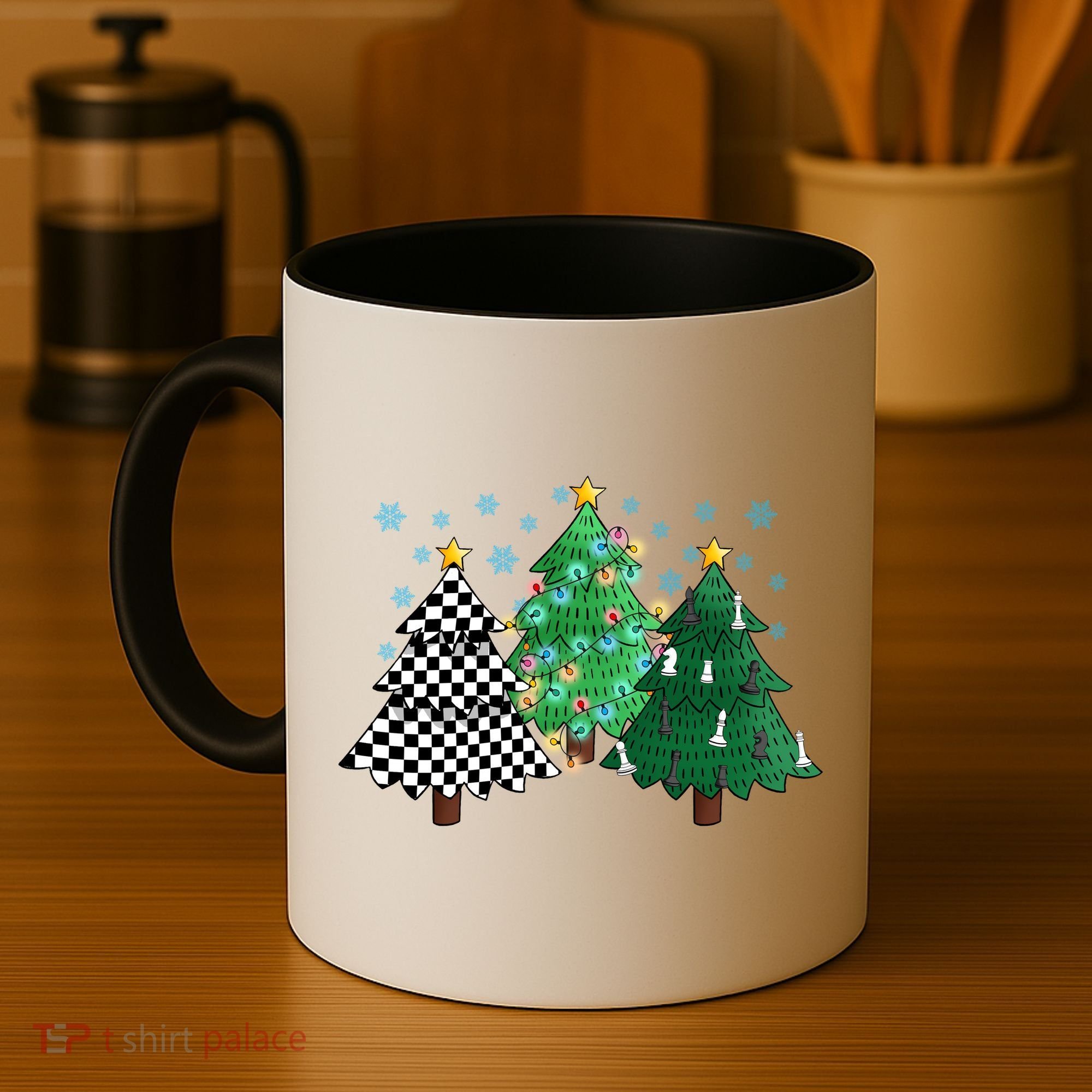 Chess Christmas Tree Funny Xmas Team Sport Gift Coffee Mug