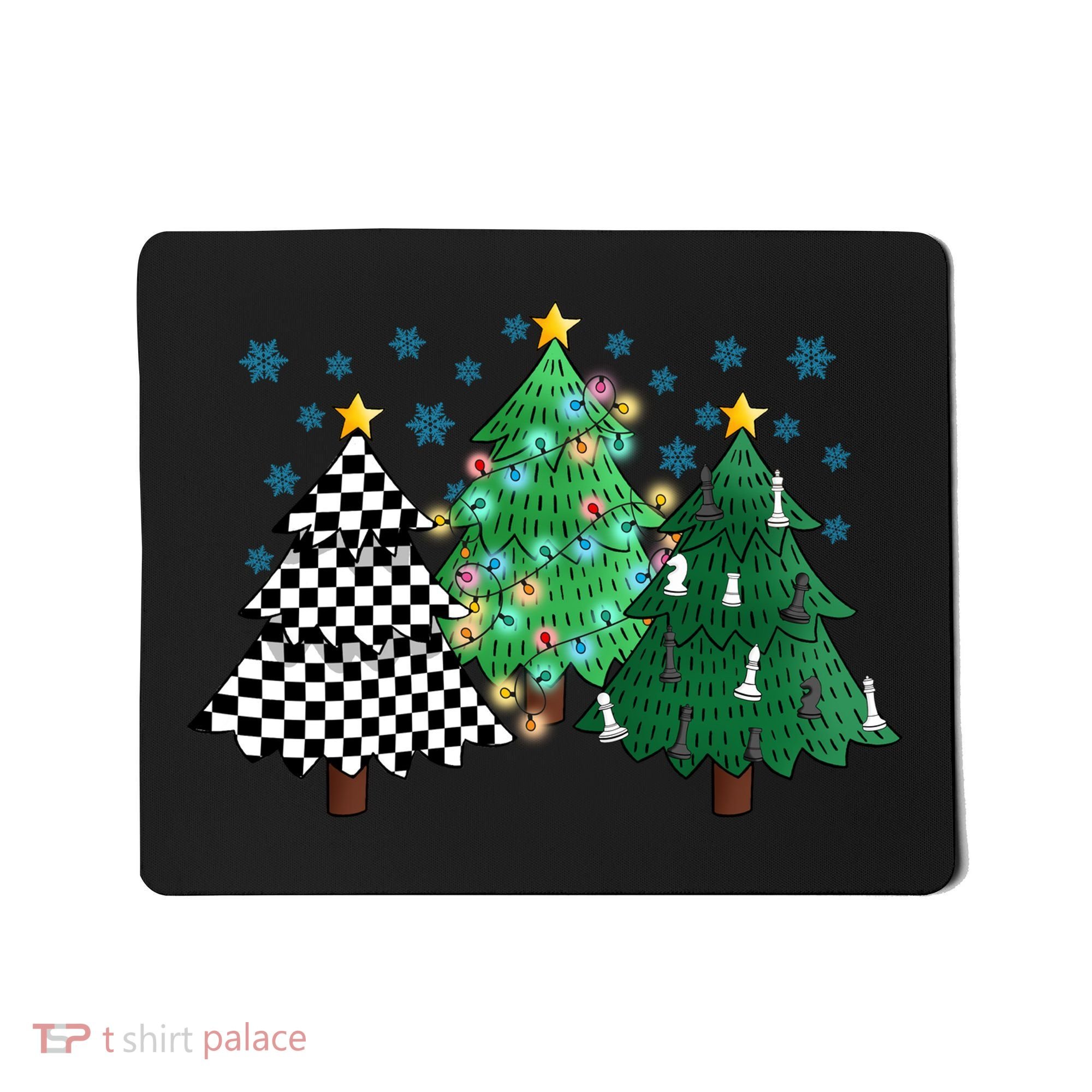 Chess Christmas Tree Funny Xmas Team Sport Gift Mousepad