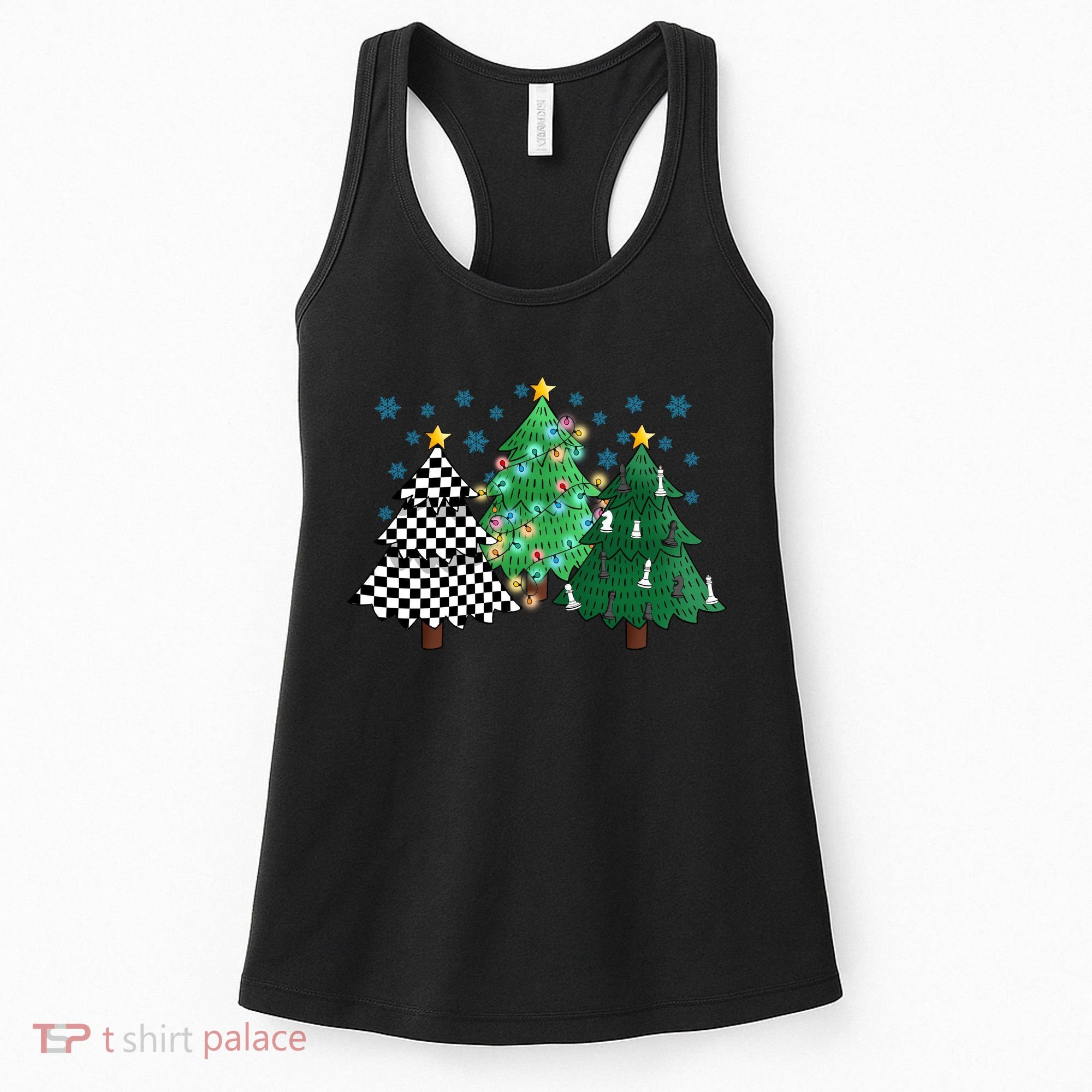 Chess Christmas Tree Funny Xmas Team Sport Gift Women's Tank Top