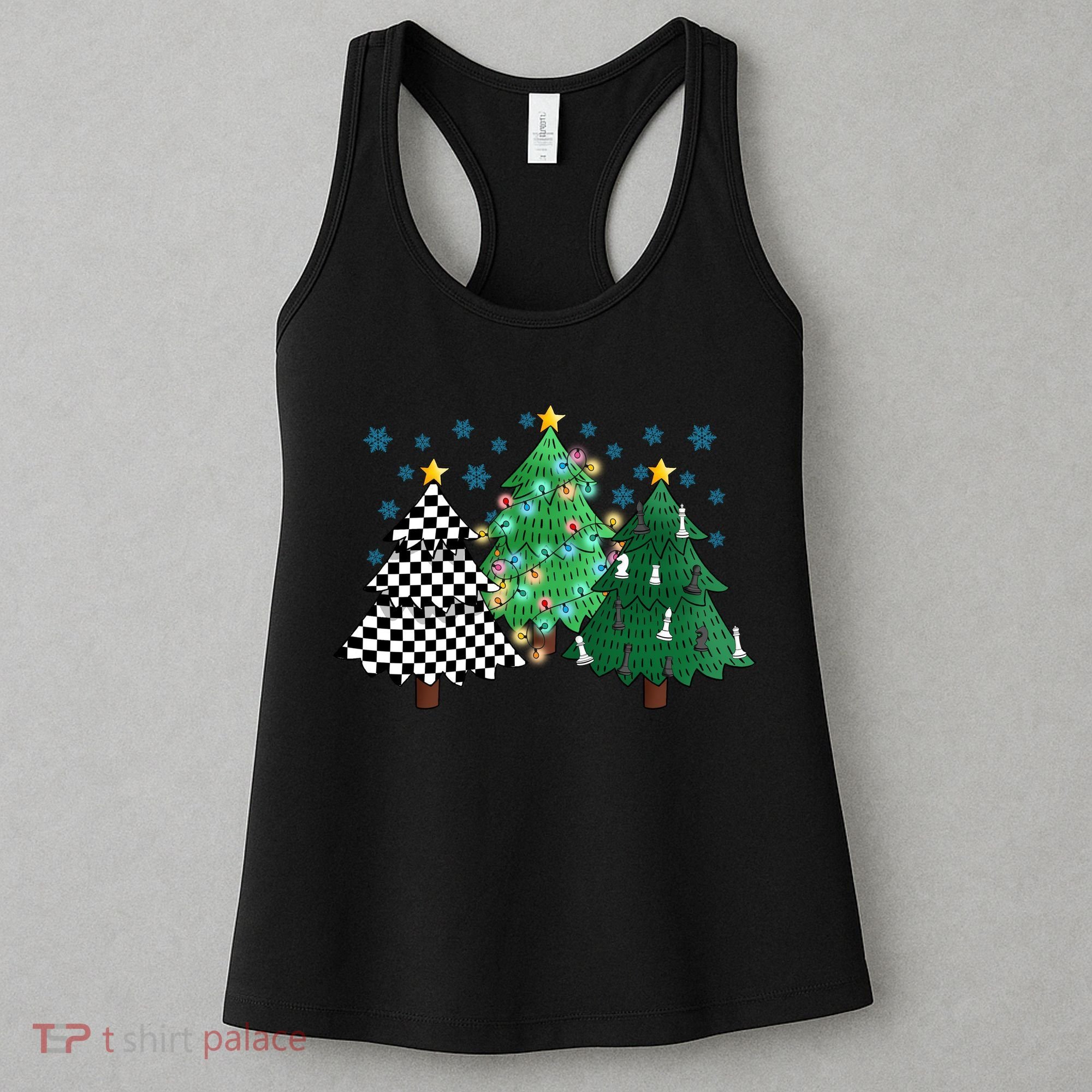 Chess Christmas Tree Funny Xmas Team Sport Gift Women's Tank Top