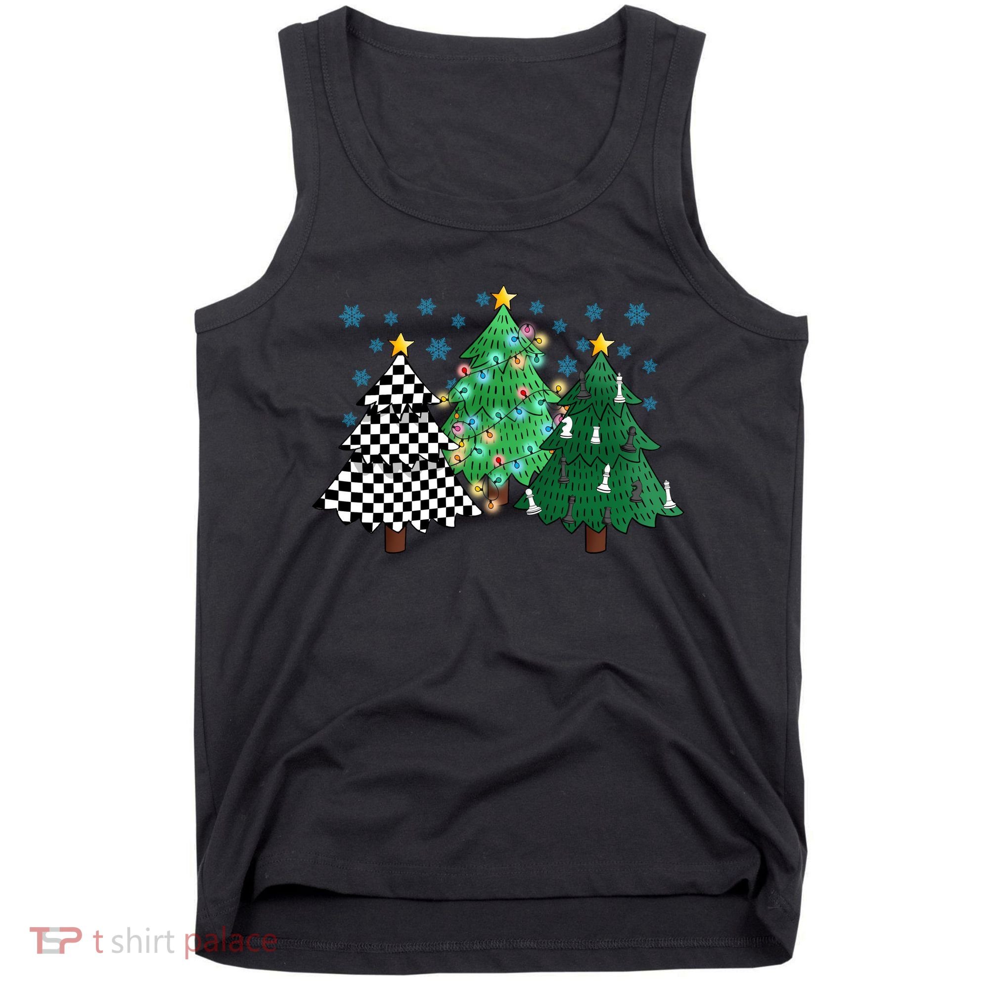 Chess Christmas Tree Funny Xmas Team Sport Gift Tank Top