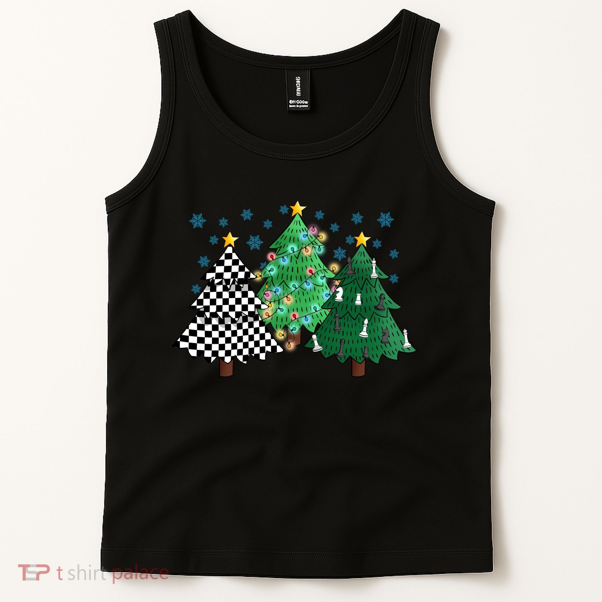 Chess Christmas Tree Funny Xmas Team Sport Gift Tank Top