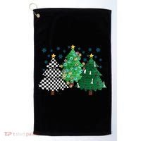 Chess Christmas Tree Funny Xmas Team Sport Gift Golf Towel thumb 0
