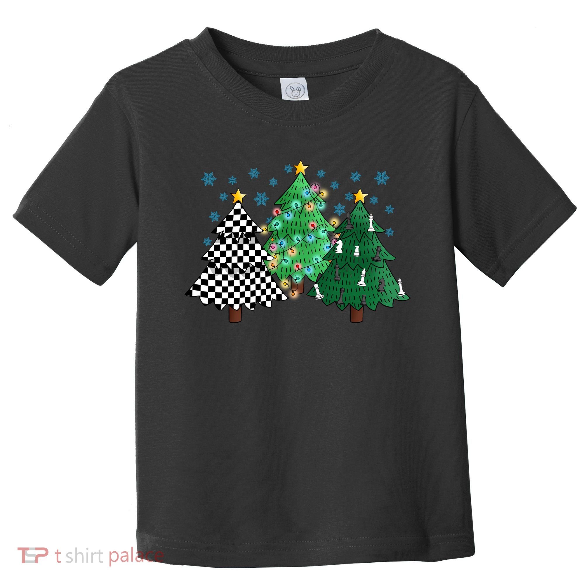 Chess Christmas Tree Funny Xmas Team Sport Gift Toddler T-Shirt