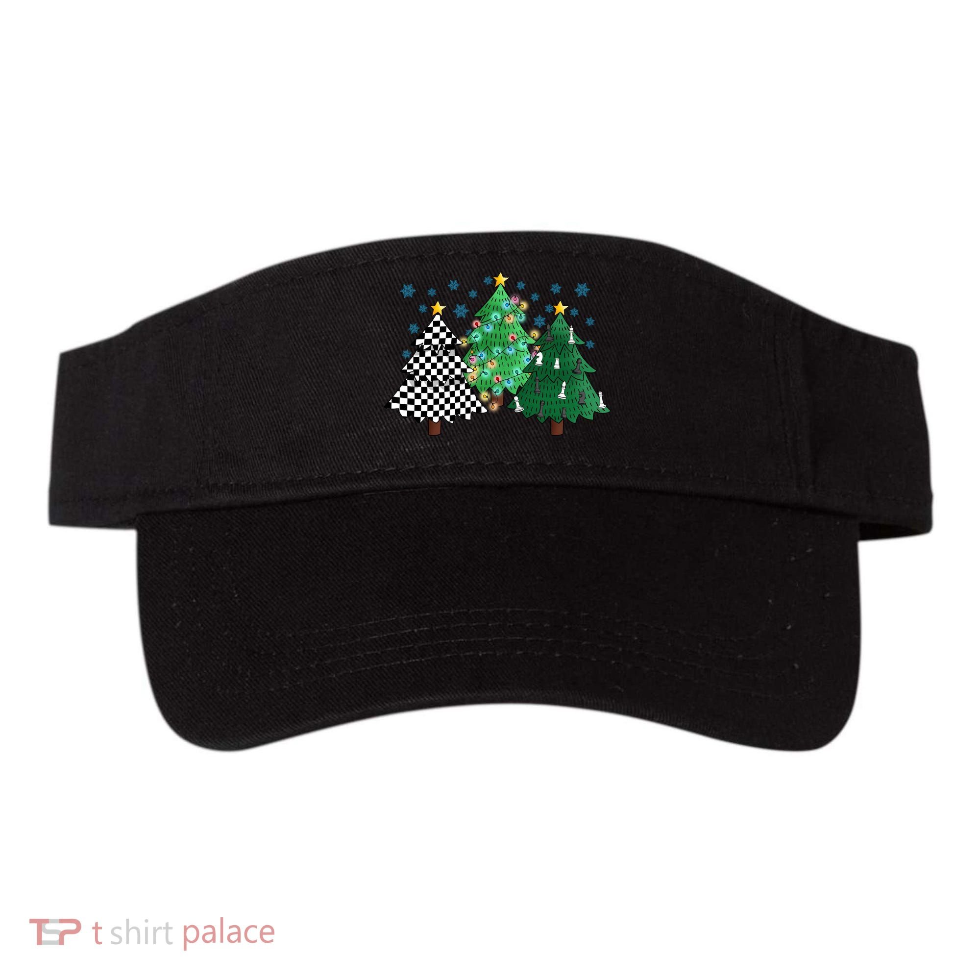 Chess Christmas Tree Funny Xmas Team Sport Gift Visor