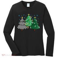 Chess Christmas Tree Funny Xmas Team Sport Gift Women's Long Sleeve Shirt thumb 0