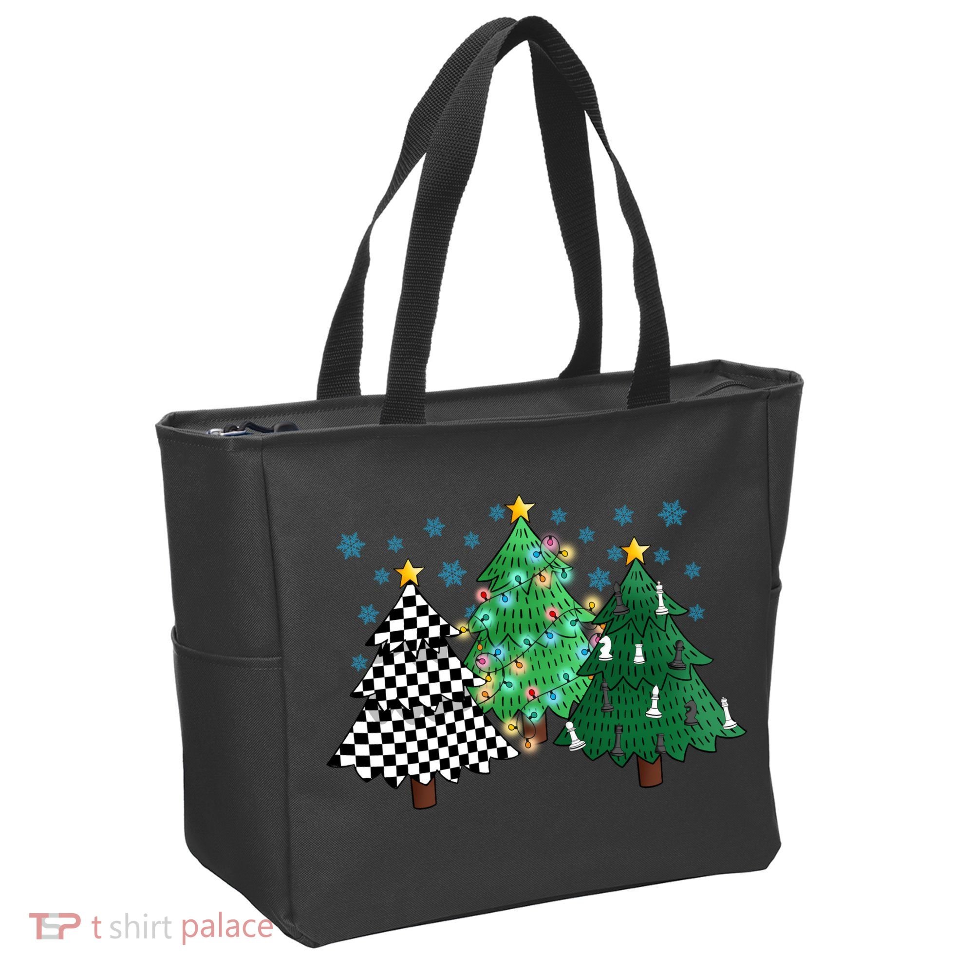 Chess Christmas Tree Funny Xmas Team Sport Gift Tote Bag