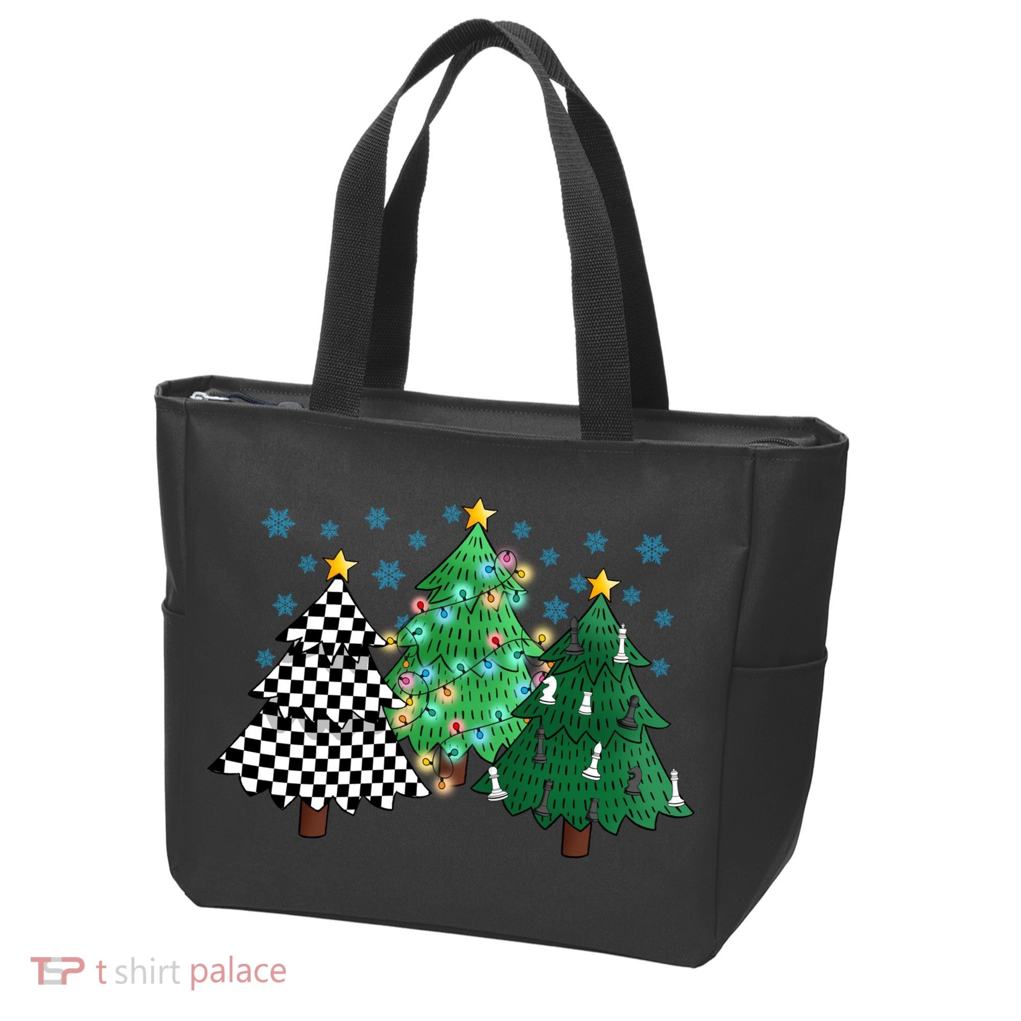 Chess Christmas Tree Funny Xmas Team Sport Gift Tote Bag
