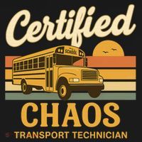 Certified Chaos Transport Technician School Bus Driver Funny  Women's Tank Top thumb 5