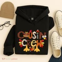 Cousin Crew Thanksgiving Turkey Family Matching Hoodie thumb 4