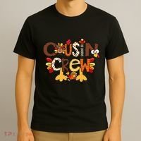 Cousin Crew Thanksgiving Turkey Family Matching T-Shirt thumb 3