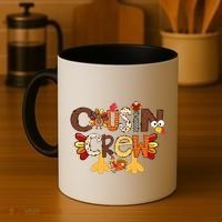 Cousin Crew Thanksgiving Turkey Family Matching Coffee Mug thumb 4