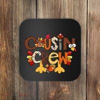 Cousin Crew Thanksgiving Turkey Family Matching Coaster thumb 0