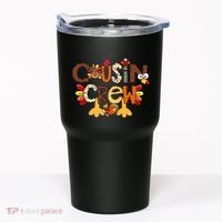 Cousin Crew Thanksgiving Turkey Family Matching Tumbler thumb 0