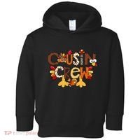 Cousin Crew Thanksgiving Turkey Family Matching Toddler Hoodie thumb 0