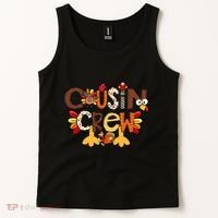 Cousin Crew Thanksgiving Turkey Family Matching Tank Top thumb 2