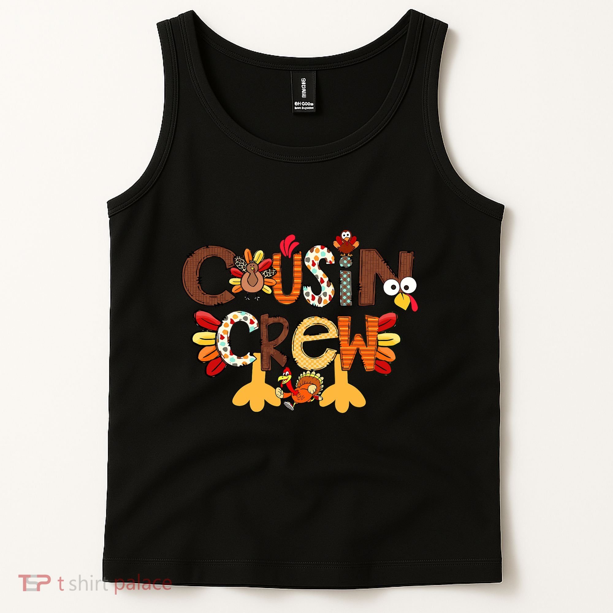 Cousin Crew Thanksgiving Turkey Family Matching Tank Top