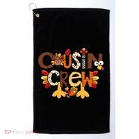 Cousin Crew Thanksgiving Turkey Family Matching Golf Towel thumb 0