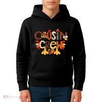 Cousin Crew Thanksgiving Turkey Family Matching Kids Hoodie thumb 4