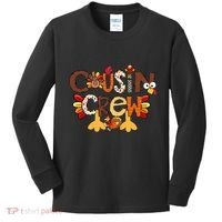 Cousin Crew Thanksgiving Turkey Family Matching Kids Long Sleeve Shirt thumb 0