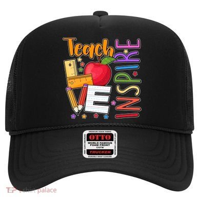 Cute Colorful Teach Love Inspire Hat