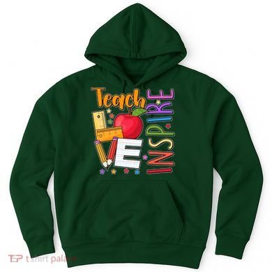 Cute Colorful Teach Love Inspire Hoodie