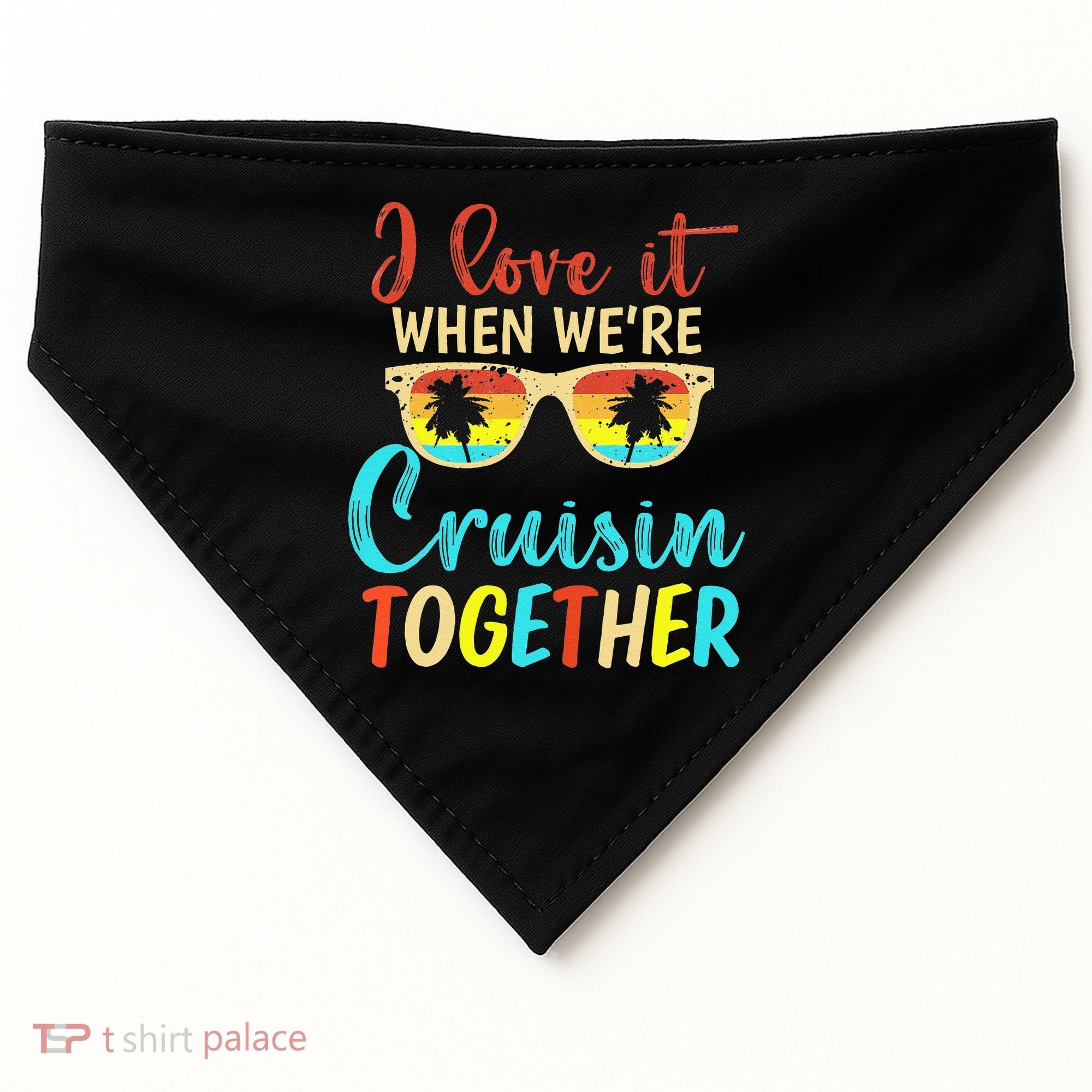 Cousin Cruise Trip I Love It When Were Cruising Together USA-Made Doggie Bandana