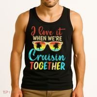Cousin Cruise Trip I Love It When Were Cruising Together Tank Top thumb 3