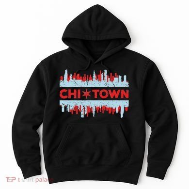 Chicago Chi Town Flag Skyline Hoodie