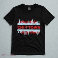 Chicago Chi Town Flag Skyline T-Shirt thumb 5