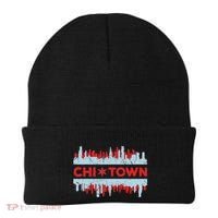Chicago Chi Town Flag Skyline Beanie thumb 0