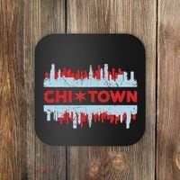 Chicago Chi Town Flag Skyline Coaster thumb 0