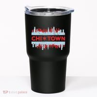 Chicago Chi Town Flag Skyline Tumbler thumb 0