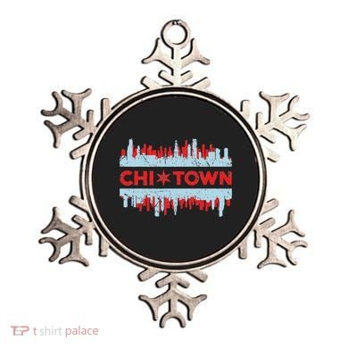 Chicago Chi Town Flag Skyline Ornament